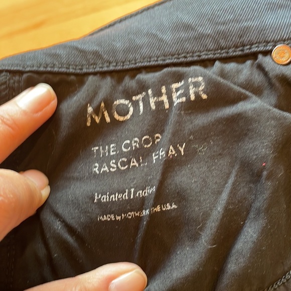 Mother The Crop Rascal Fray In Painted Ladies Jeans - Picture 9 of 9